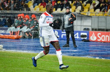 Kiev, Ukrayna - 12 Aralık 2018: Ferland Mendy oyuncusu