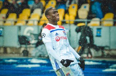 Kiev, Ukrayna - 12 Aralık 2018: Ferland Mendy oyuncusu