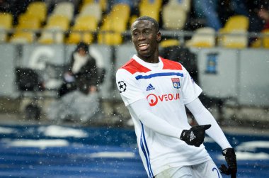 Kiev, Ukrayna - 12 Aralık 2018: Ferland Mendy oyuncusu