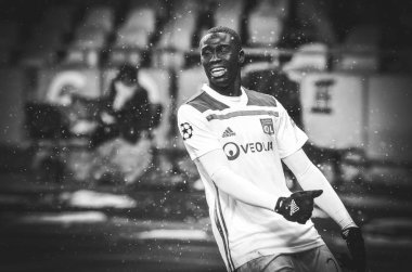 Kiev, Ukrayna - 12 Aralık 2018: Ferland Mendy oyuncusu