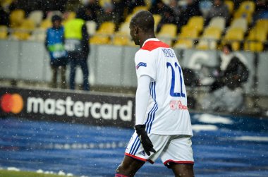 Kiev, Ukrayna - 12 Aralık 2018: Ferland Mendy oyuncusu