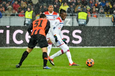 Kiev, Ukrayna - 12 Aralık 2018: Bertrand Traore oyuncu