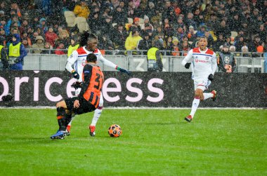 Kiev, Ukrayna - 12 Aralık 2018: Bertrand Traore oyuncu