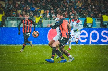 Kiev, Ukrayna - 12 Aralık 2018: Memphis Depay oyuncusu 