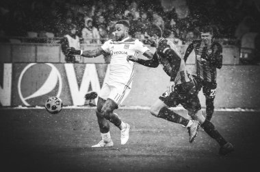 Kiev, Ukrayna - 12 Aralık 2018: Memphis Depay oyuncusu 