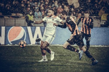 Kiev, Ukrayna - 12 Aralık 2018: Memphis Depay oyuncusu 