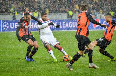 Kiev, Ukrayna - 12 Aralık 2018: Nabil Fekir oyuncusu