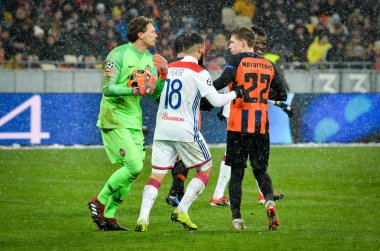 Kiev, Ukrayna - 12 Aralık 2018: Nabil Fekir oyuncusu