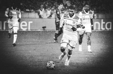 Kiev, Ukrayna - 12 Aralık 2018: Nabil Fekir oyuncusu