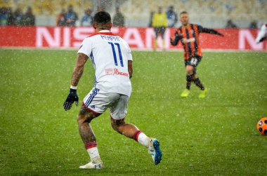 Kiev, Ukrayna - 12 Aralık 2018: Memphis Depay Uefa