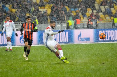 Kiev, Ukrayna - 12 Aralık 2018: Nabil Fekir oyuncusu