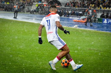 Kiev, Ukrayna - 12 Aralık 2018: Memphis Depay Uefa