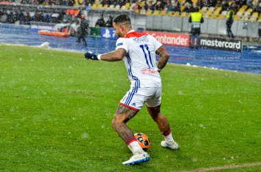 Kiev, Ukrayna - 12 Aralık 2018: Memphis Depay Uefa