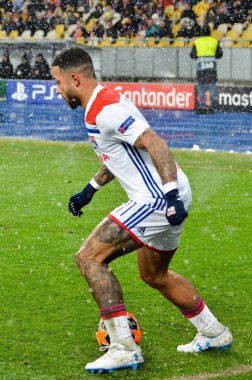 Kiev, Ukrayna - 12 Aralık 2018: Memphis Depay Uefa