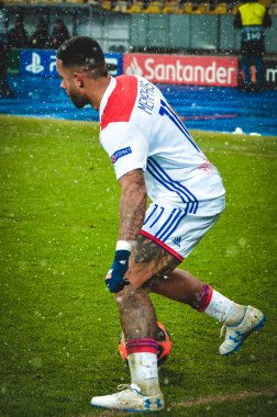 Kiev, Ukrayna - 12 Aralık 2018: Memphis Depay Uefa