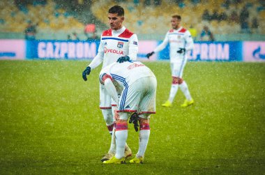 Kiev, Ukrayna - 12 Aralık 2018: Houssem Aouar oyuncu