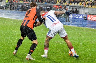 Kiev, Ukrayna - 12 Aralık 2018: Memphis Depay Uefa