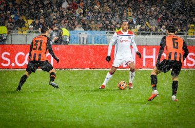 Kiev, Ukrayna - 12 Aralık 2018: Kenny Tete oyuncu 