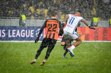 Kiev, Ukrayna - 12 Aralık 2018: Memphis Depay oyuncusu
