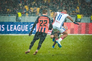 Kiev, Ukrayna - 12 Aralık 2018: Memphis Depay oyuncusu