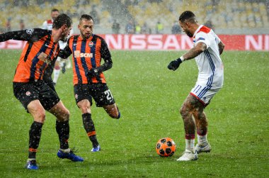 Kiev, Ukrayna - 12 Aralık 2018: Memphis Depay oyuncusu