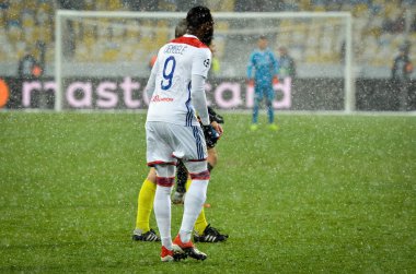 Kiev, Ukrayna - 12 Aralık 2018: Moussa Dembele oyuncu 