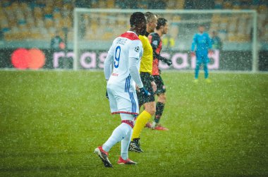 Kiev, Ukrayna - 12 Aralık 2018: Moussa Dembele oyuncu 