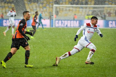 Kiev, Ukrayna - 12 Aralık 2018: Houssem Aouar oyuncu