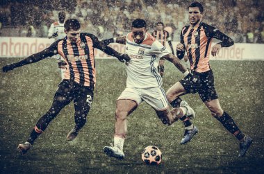 Kiev, Ukrayna - 12 Aralık 2018: Memphis Depay oyuncusu