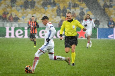 Kiev, Ukrayna - 12 Aralık 2018: Houssem Aouar oyuncu