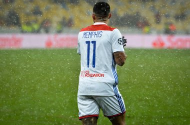 Kiev, Ukrayna - 12 Aralık 2018: Memphis Depay oyuncusu