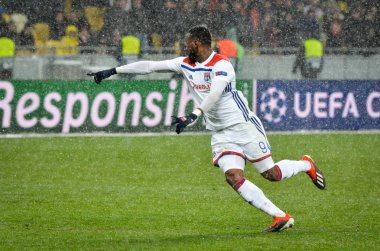 Kiev, Ukrayna - 12 Aralık 2018: Moussa Dembele oyuncu 