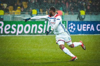 Kiev, Ukrayna - 12 Aralık 2018: Moussa Dembele oyuncu 