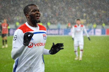Kiev, Ukrayna - 12 Aralık 2018: Tanguy Ndombele oyuncusu