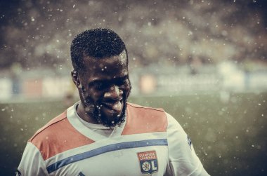 Kiev, Ukrayna - 12 Aralık 2018: Tanguy Ndombele oyuncusu