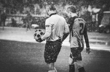 Kiev, Ukrayna - 12 Aralık 2018: Hakem Bjorn Kuipers 