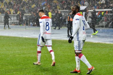 Kiev, Ukrayna - 12 Aralık 2018: Houssem Aouar oyuncu