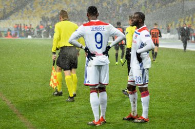 Kiev, Ukrayna - 12 Aralık 2018: Moussa Dembele oyuncu 