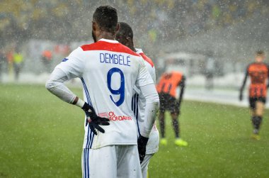 Kiev, Ukrayna - 12 Aralık 2018: Moussa Dembele oyuncu 