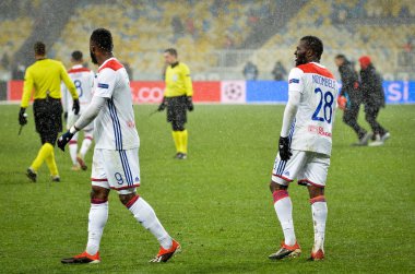 Kiev, Ukrayna - 12 Aralık 2018: Moussa Dembele oyuncu 