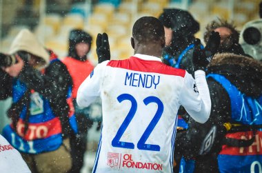 Kiev, Ukrayna - 12 Aralık 2018: Ue sırasında futbolcu