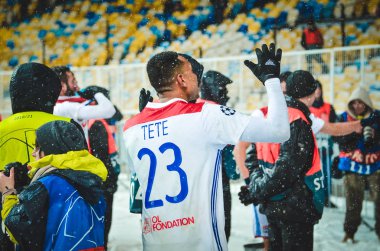 Kiev, Ukrayna - 12 Aralık 2018: Kenny Tete oyuncu 