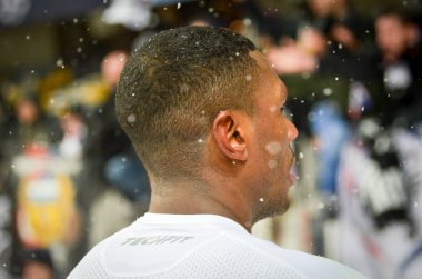 Kiev, Ukrayna - 12 Aralık 2018: Ue sırasında futbolcu