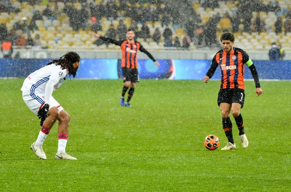 우크라이나 키예프 - 2018년 12월 12일: UEFA 기간 동안 타이슨 선수 — 스톡 사진