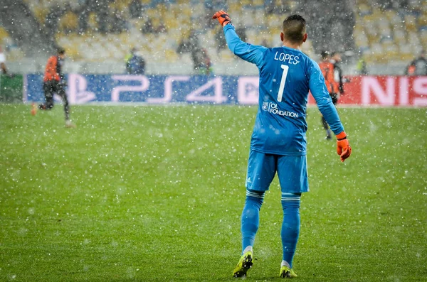 Kiev, Ukrayna - 12 Aralık 2018: Anthony Lopes Uefa sırasında