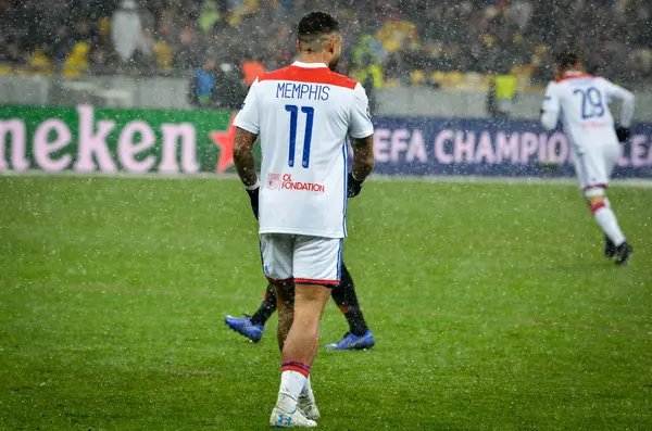 Kiev, Ukrayna - 12 Aralık 2018: Memphis Depay oyuncusu