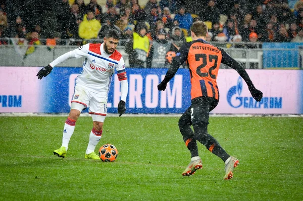 KIEV, UCRAINA - 12 dicembre 2018: Nabil Fekir giocatore durante il — Foto Stock