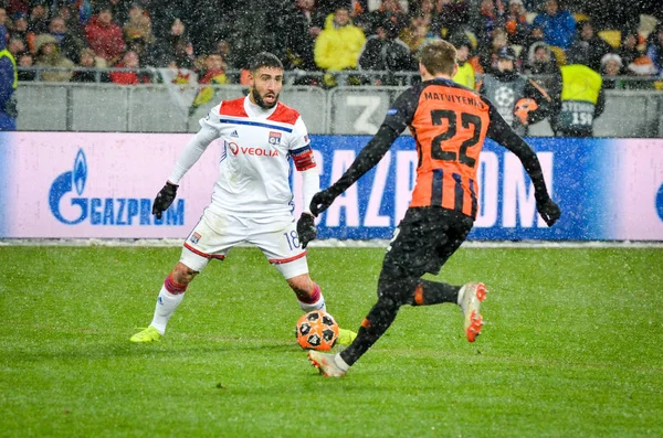 Kiev, Ukrayna - 12 Aralık 2018: Nabil Fekir oyuncusu