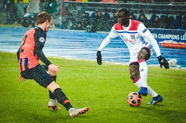 Kiev, Ukrayna - 12 Aralık 2018: Ferland Mendy oyuncusu