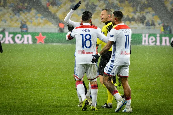 Kiev, Ukrayna - 12 Aralık 2018: Nabil Fekir oyuncusu